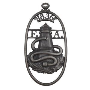 VTG Fire Association of Philadelphia FA Fire Mark Plaque 1836 Hydrant Sign Iron